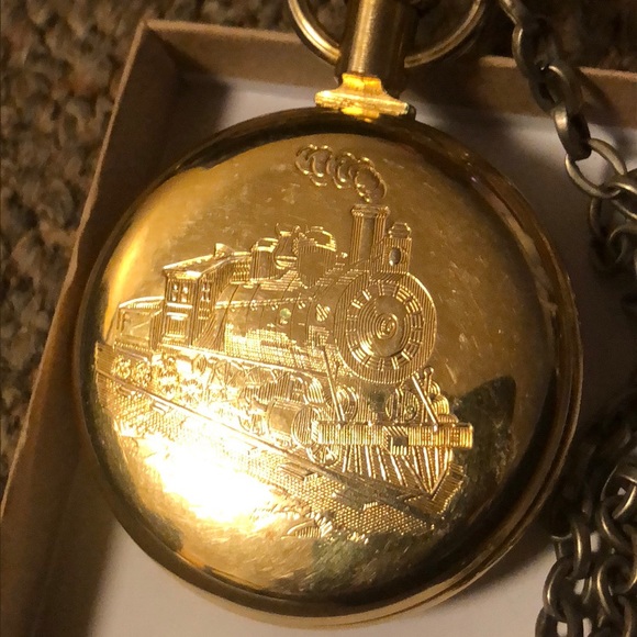 Westclox pocket watch with chain - Picture 2 of 2